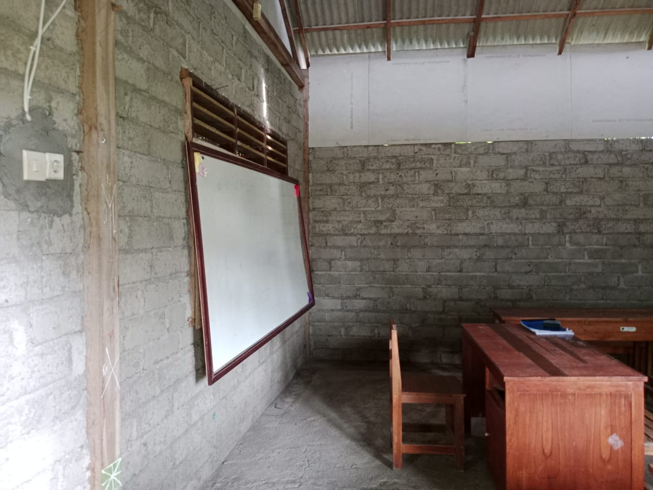 Gedung Kelas Mts As-Shiddiqiyyah yang akan di bangun